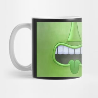 Green Tiki Tongue Mask! Mug